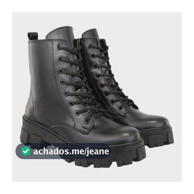 Bota Coturno Feminino Preto Blogueira Lançamento Exclusivo