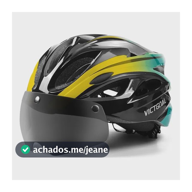Capacete Bicicleta C/ Luz Led E Óculos P/ Mtb Estrada
