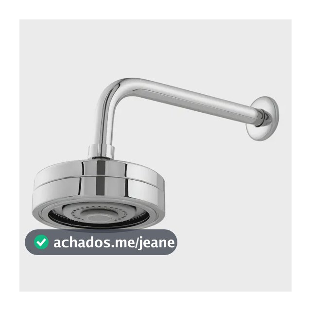 Ducha Chuveiro Articulável Gás E Solar Auto Limpante Prata Prateado Cromado