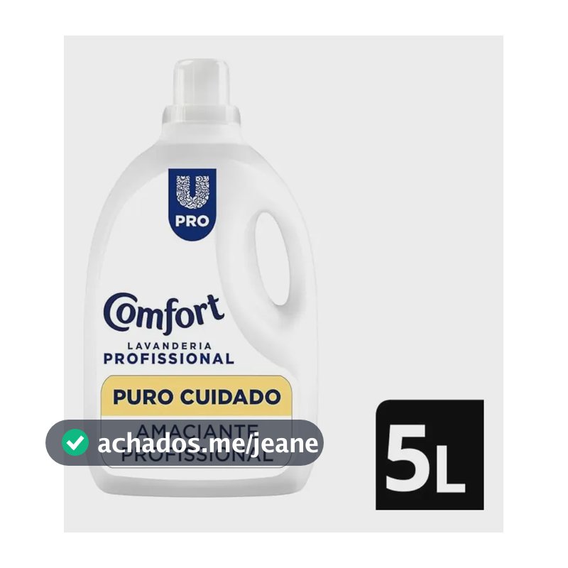 Amaciante Comfort Lavanderia Profissional Puro Cuidado 5 L