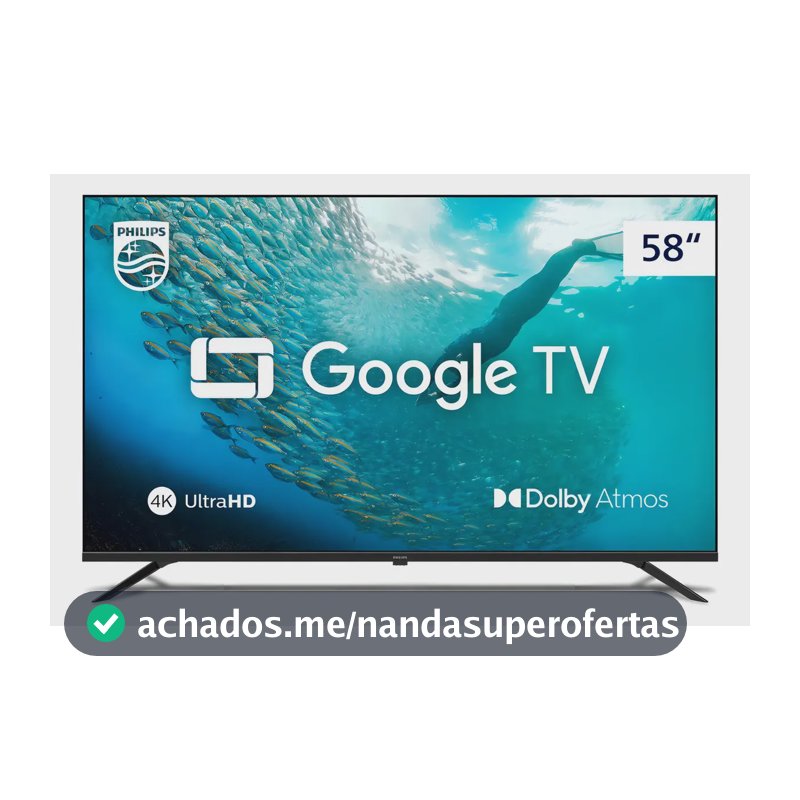 Smart Tv 4k Uhd Led 58 Philips Pug7019 Wi-fi Google Tv 3 Hd