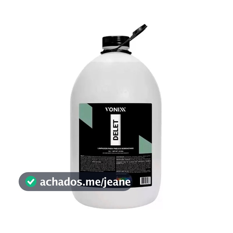 Delet Limpador Para Pneus E Borrachas 5l - Vonixx