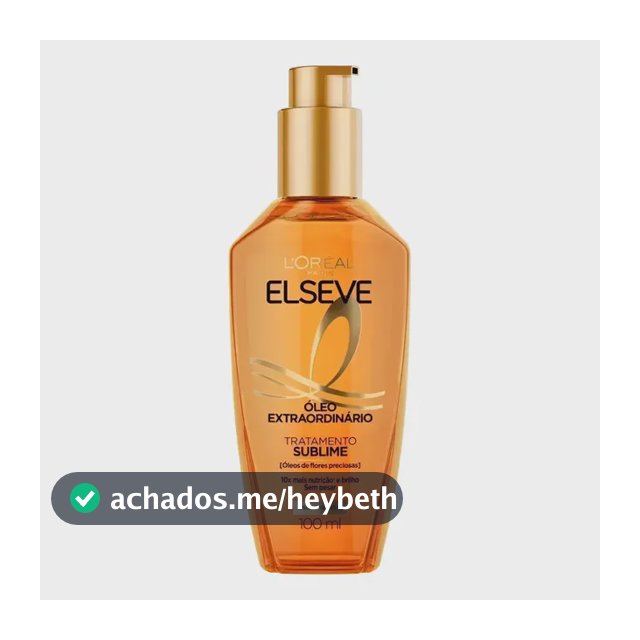 L'Oréal Paris Elseve Óleo Extraordinário 100ml - Leave In Anti Frizz Protetor Térmico Tratamento Reconstrutor Para Todos Os Tipos De Cabelo