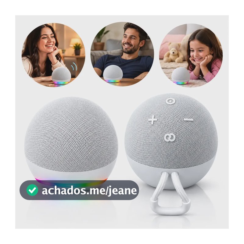 Alaxe Caixa De Som Inteligente Comando Voz Portátil Bluetooth LED RGB Compatível Com Aplicativo Alexa No Celular Som Sem Fio Compacta Para Casa Quarto Escritório Música Smartphone Branco