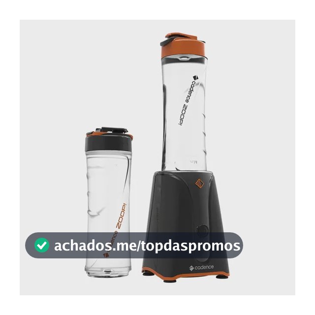 Liquidificador Cadence Zoop Contrast 2 Jarras Turbo Preto 127v
