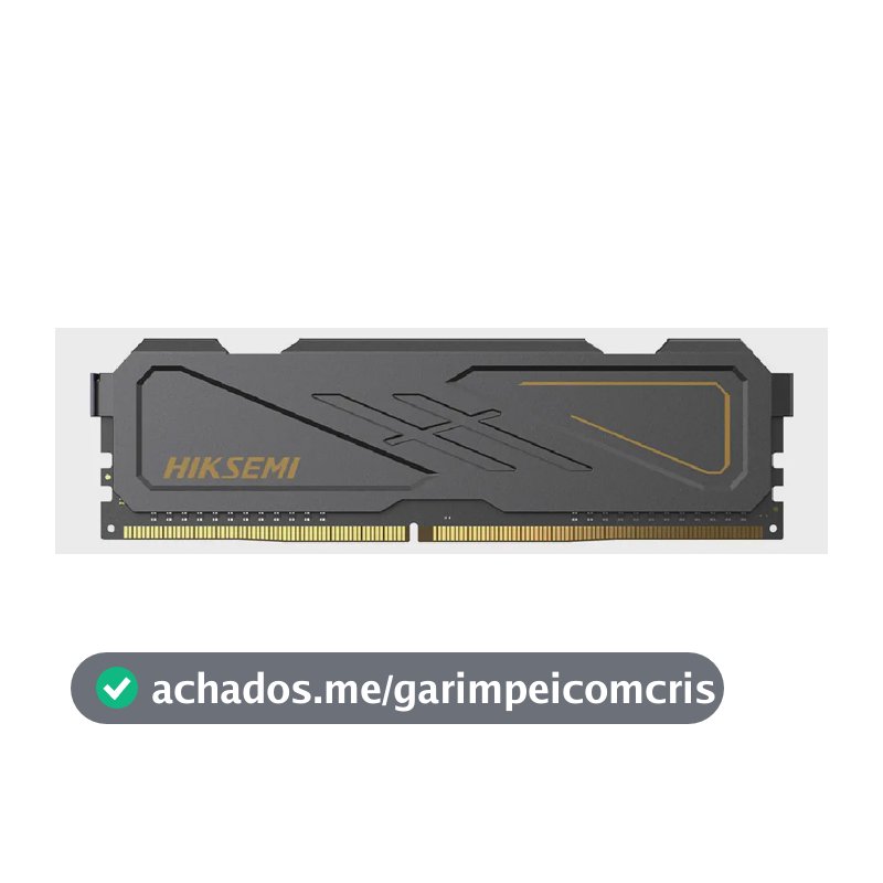 Hiksemi HSC408U32D2 8G Armor Memoria DDR4 3200MHz Preto com Dissipador de Calor