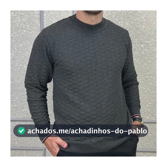 Suéter Masculino Blusa De Frio Tricô Lã Social Casual Liso
