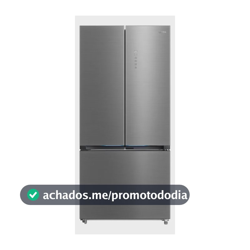 Geladeira Frost Free Multidoor 672l Inverter Cor Inox Midea RM905