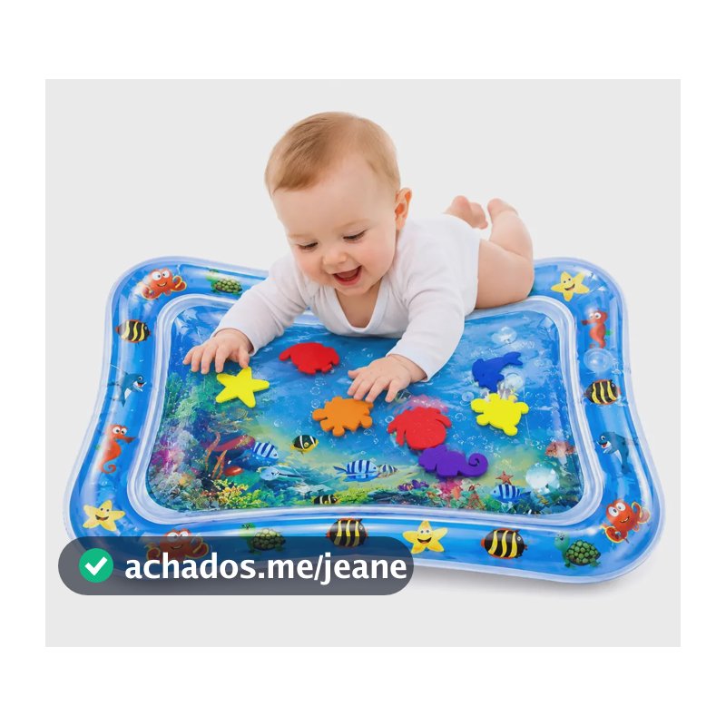Tapete De Atividades Para Bebes Almofada De Água Inflável Interativo Aquário Sensorial Fundo Do Mar Tsc Shop