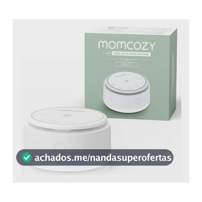 Máquina de som Momcozy para bebês adultos, design de labirinto de ruído branco