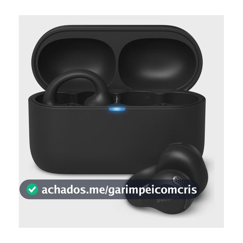 Fone De Ouvido Ear Cuff Sem Fio Philips Bluetooth Preto Taq2000bk