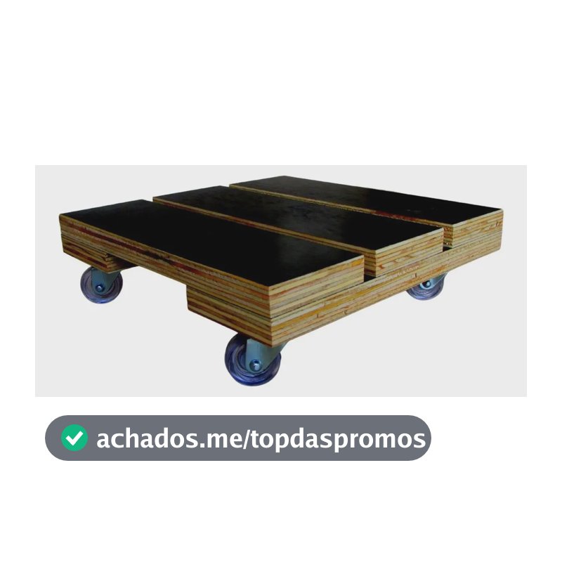 Carrinho Quadrado Para Vaso 40 Cm Com Rodízios Madeira Liso