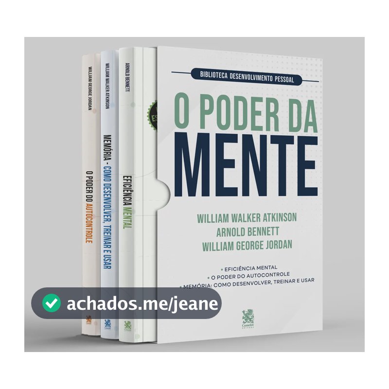 Biblioteca Desenvolvimento Pessoal: O Poder da Mente - Box com 3 Livros - On Line Editora - Capa Mole