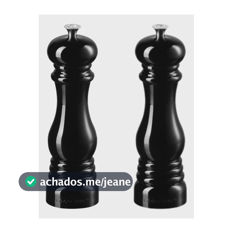 Kit Moedores De Sal E Pimenta 21 Cm Preto Le Creuset Preto