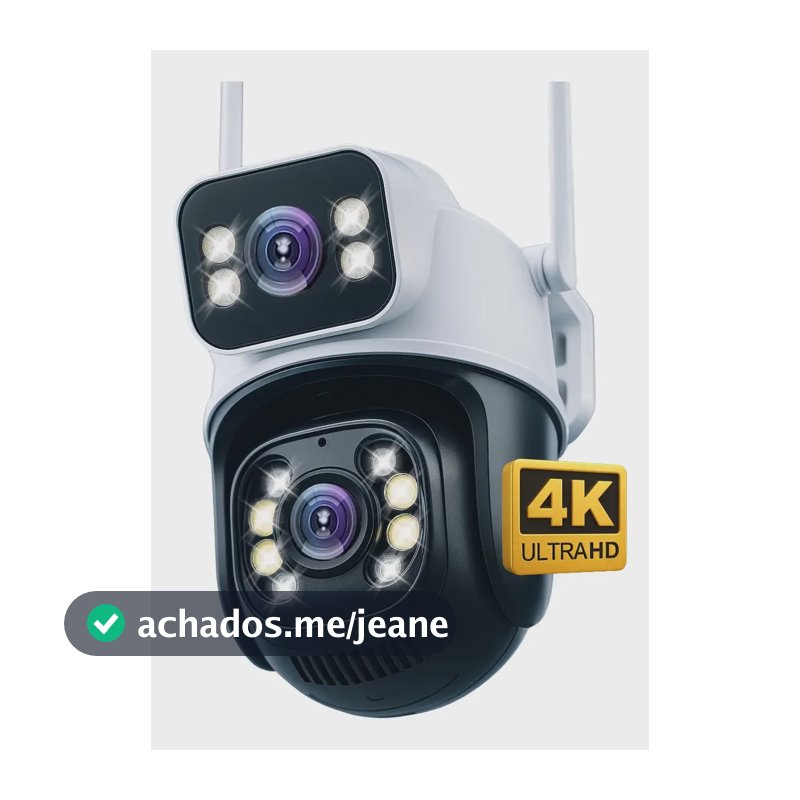Câmera Segurança Ip Externa Wifi A28 App Icsee À Prova Dágua Ip66 Dome Lente Dupla Lentes 2 Em 1 Vigilancia Visão Noturna Infravermelho  4k Uhd Nova Geração Lançamento 2026 Nexgen