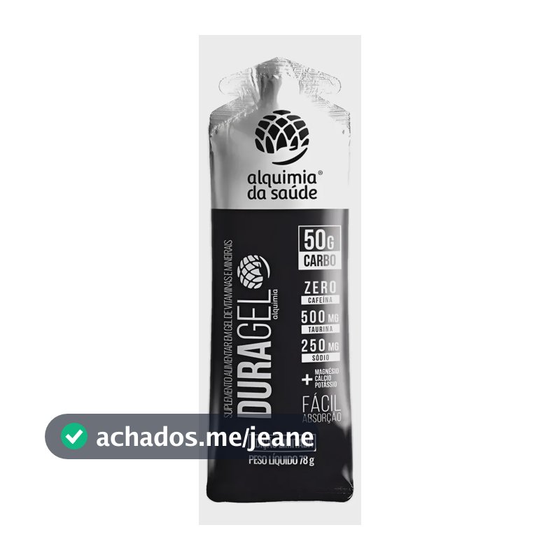 Duragel 50g Carbo Alquimia Da Saúde Neutro 15 Unidades 60g Neutro