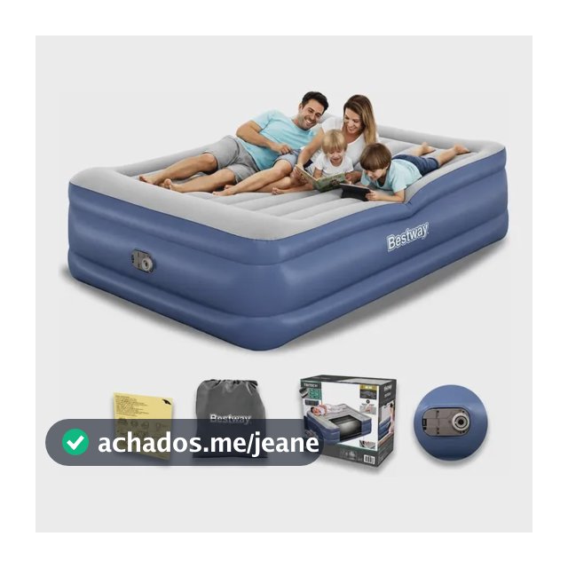 Colchão Inflável Elétrico 56cm Queen Tritech Até 300kg Bolsa