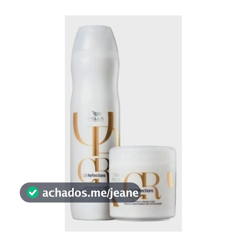 Kit Oil Reflections Shampoo E Máscara - Wella Professionals
