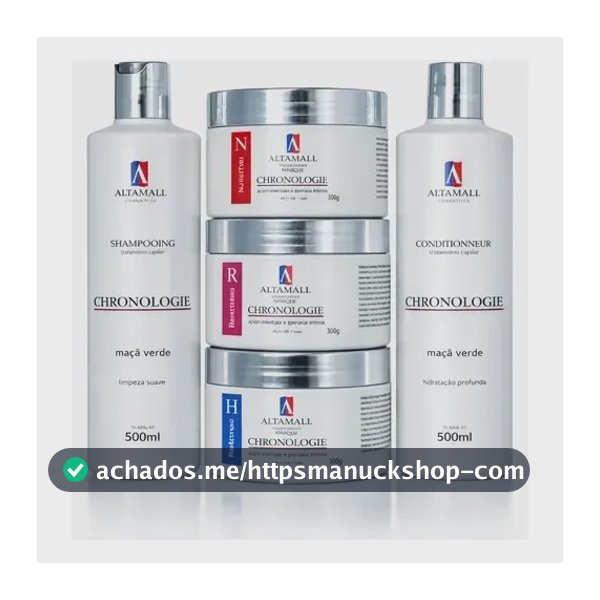 Kit 5 Un Cronograma Capilar Manutenção Completa Profissional Kit 5 Unidades