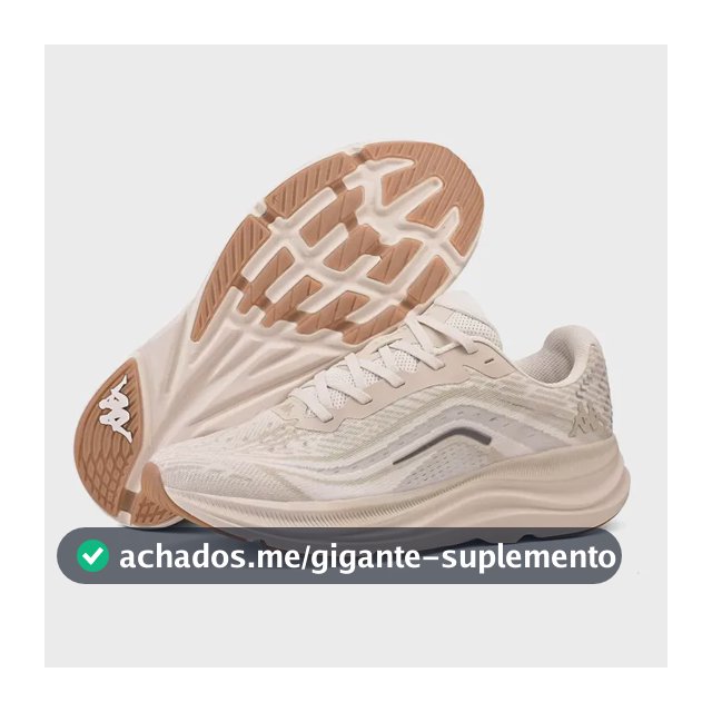 Tênis Kappa Kontroll 2.0 Masculino Feminino Corrida Academia Bege 42