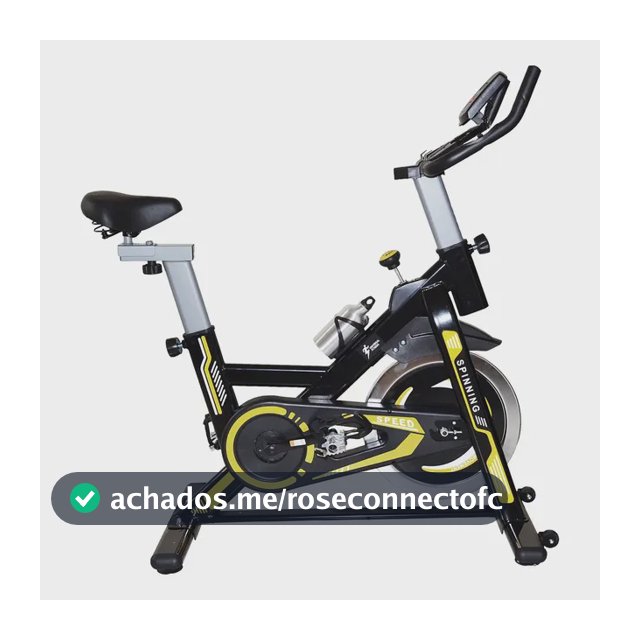 Bicicleta Spinning Com Roda De Inércia D 20kg Fitnes Amarela Amarelo 0
