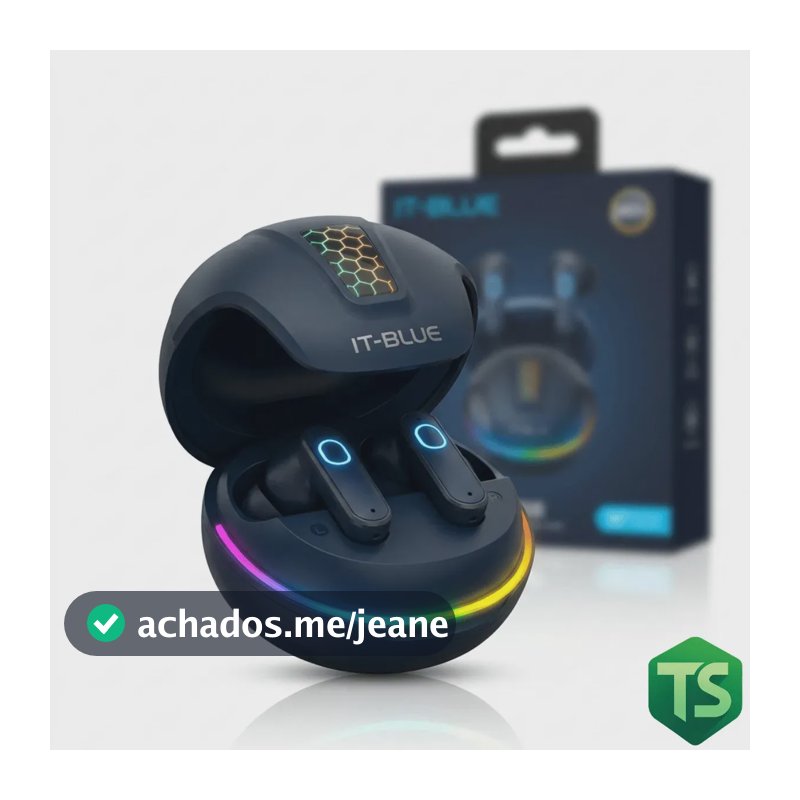 Fone Gamer Bluetooth 5.4 Com Led Rgb It-blue Graves Potentes Le-2456 Voz e Áudio HD