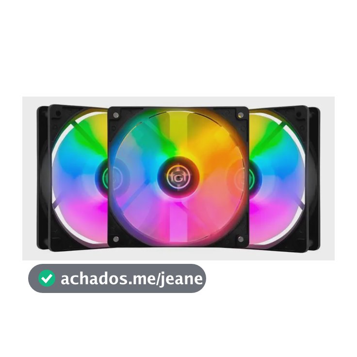 Kit 3 Fans Tgt Striker Rainbow 120mm - Tgt-stk3-blrbw