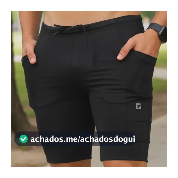 Bermuda Térmica Anti Assadura Esportiva Com Bolsos