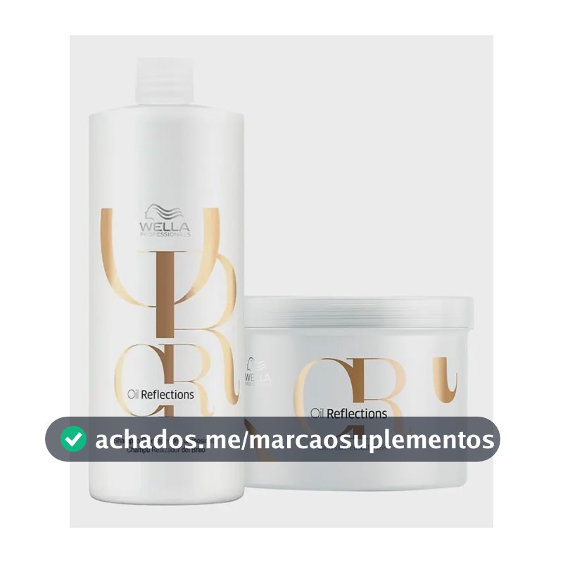 Kit Wella Professionals Oil Reflections Shampoo E Máscara