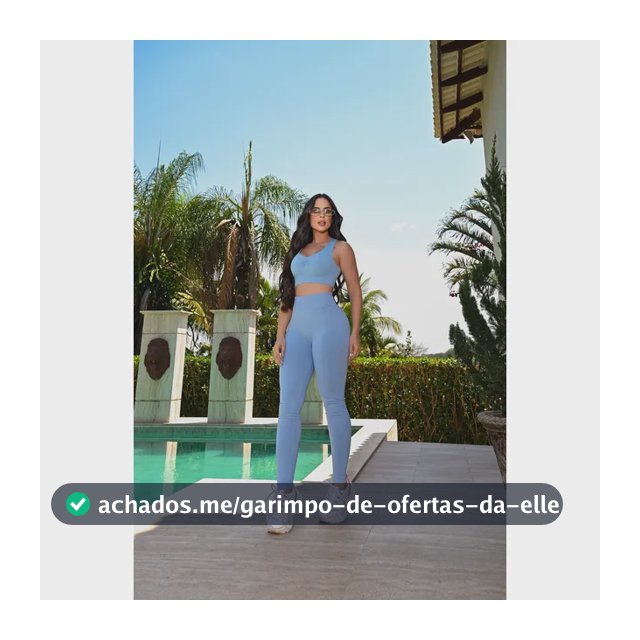 Conjunto Selene Fitness Top E Legging Original Academia