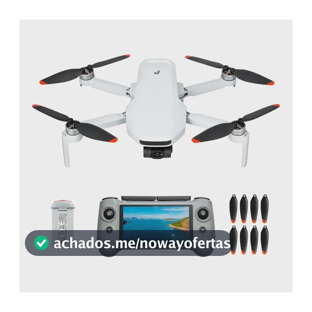 Drone Potensic Atom 2 Com Tela Fly More Câmera 4k 1 Bateria Branco