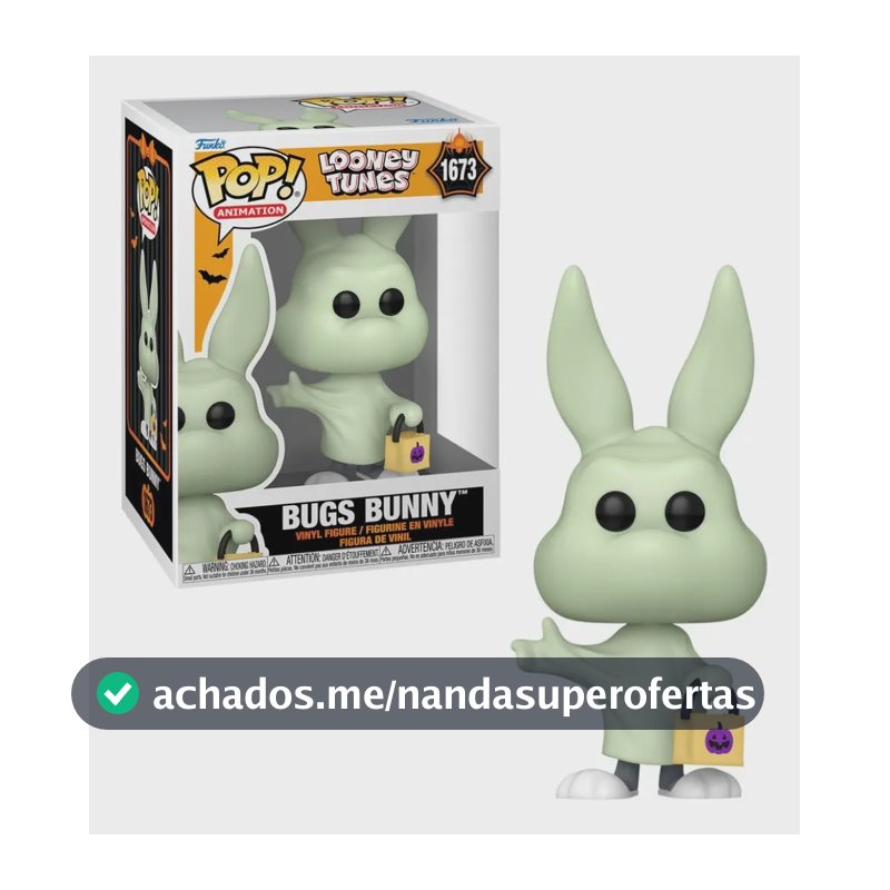 Boneco Funko Pop! Looney Toones - Pernalonga De Fantasma