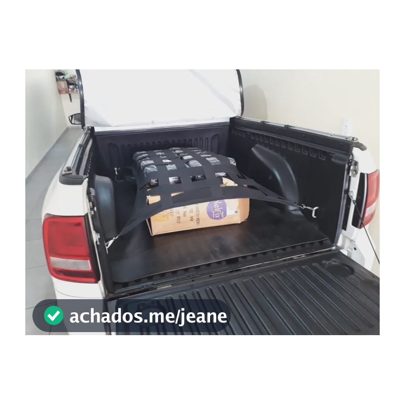 Rede Elástica Aranha Proteção De Cargas E Caçambas Vg Sku171 Preto