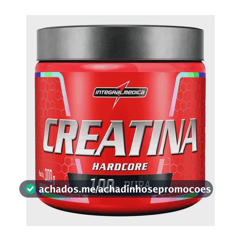 Creatina Integralmédica Monohidratada Hardcore em pó Sem sabor x 300g