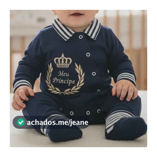 Macacão Menino Roupa De Bebê Recem Nascido Príncipe Algodão