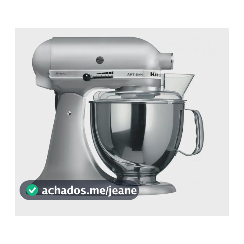 Batedeira com pedestal KitchenAid Artisan KEA33 contour silver 60 Hz 127 V