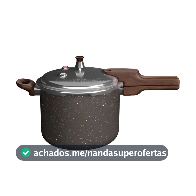 Panela De Pressão Fechamento Externo Presscook Grafito 6,8l - Mimo Style