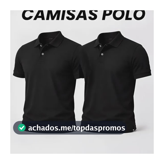 Kit 2 Camisa Gola Polo Masculina Básica Piquet Camiseta