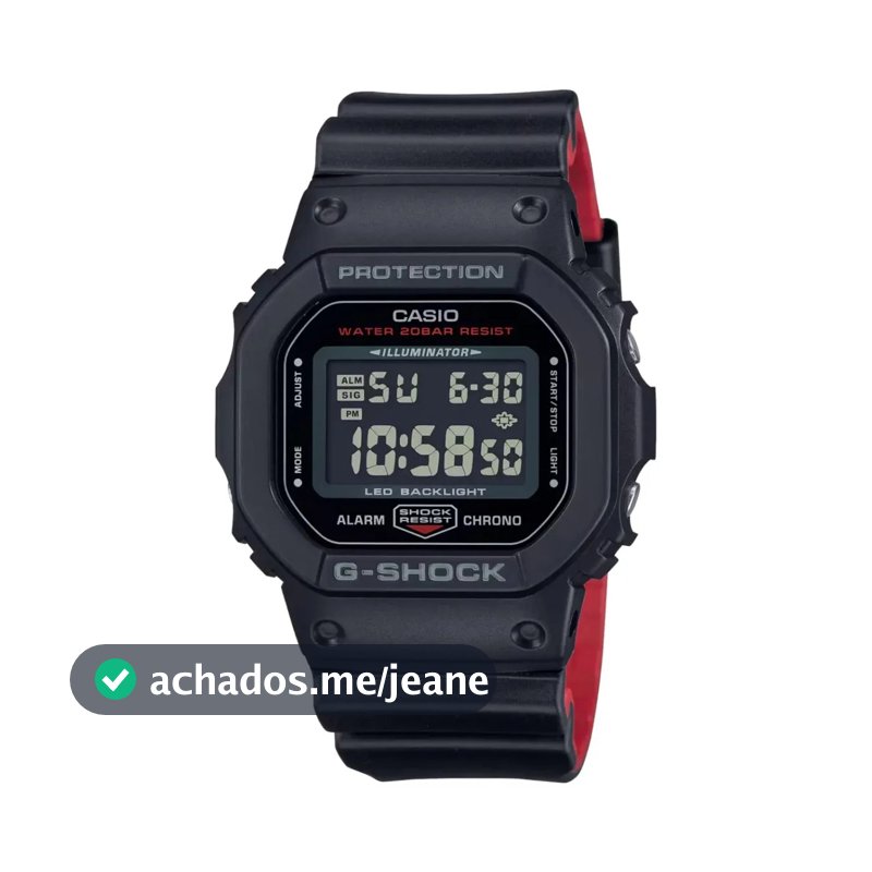 Relógio Casio G-shock Masculino Digital Dw-5600uhr-1dr