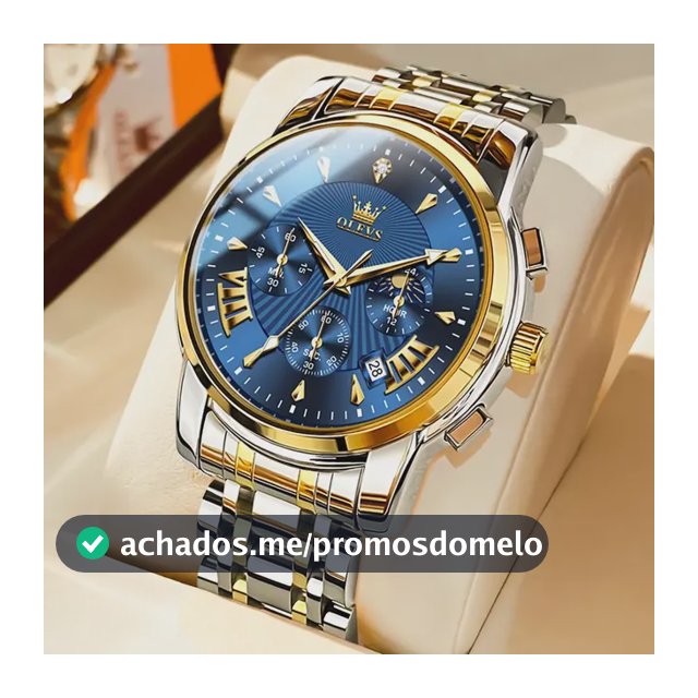 Olevs Relógio Masculino Original Aço À Prova D'água 2892