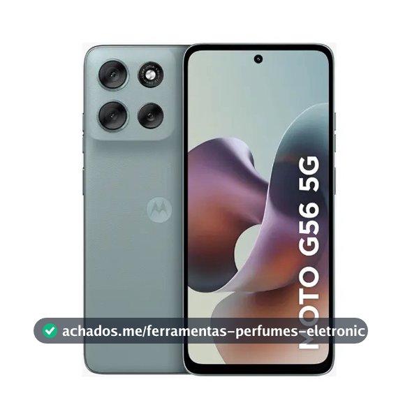Smartphone Motorola Moto G56 5g - 256gb 8gb Ram+8gb Ram Boost, Camera 50mp Sony Lytia 600 Ultrarresistencia Militar e Ip68 + Ip69 - Cinza