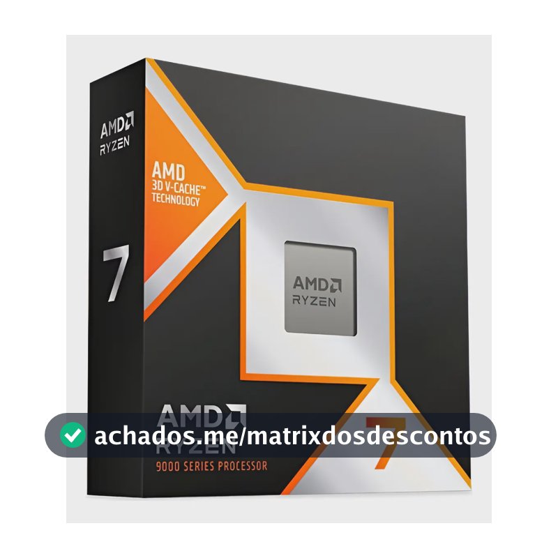 Processador Amd Ryzen 7 9800x3d 104mb 4.7ghz - 5.2ghz
