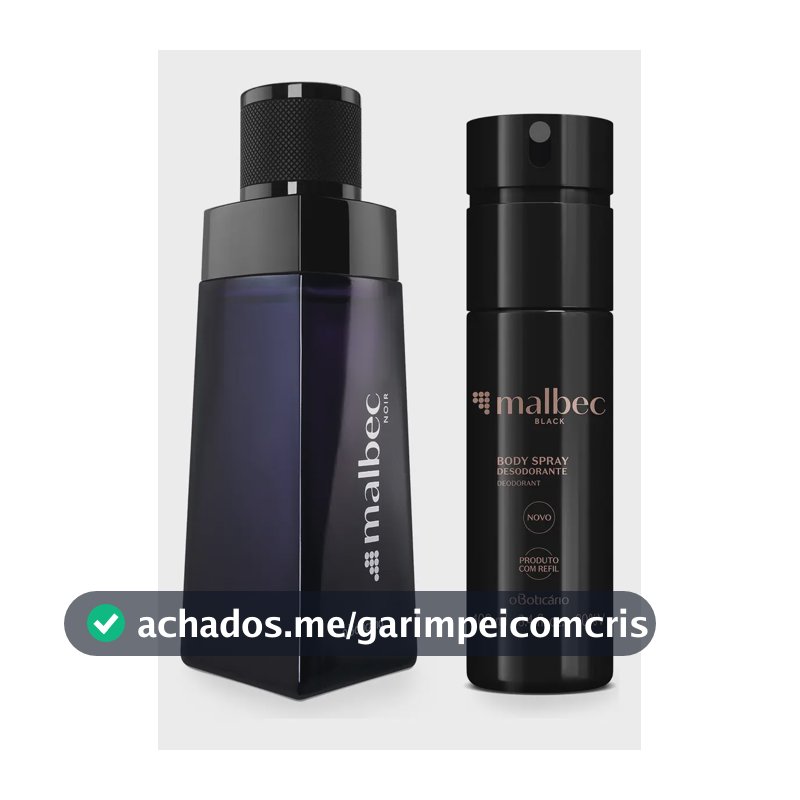 Perfume Masculino Boticário Malbec Noir e Black 100ml