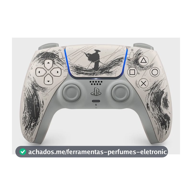 Controle Ps5 Dualsense Edição Limitada Ghost Of Yotei Preto.
