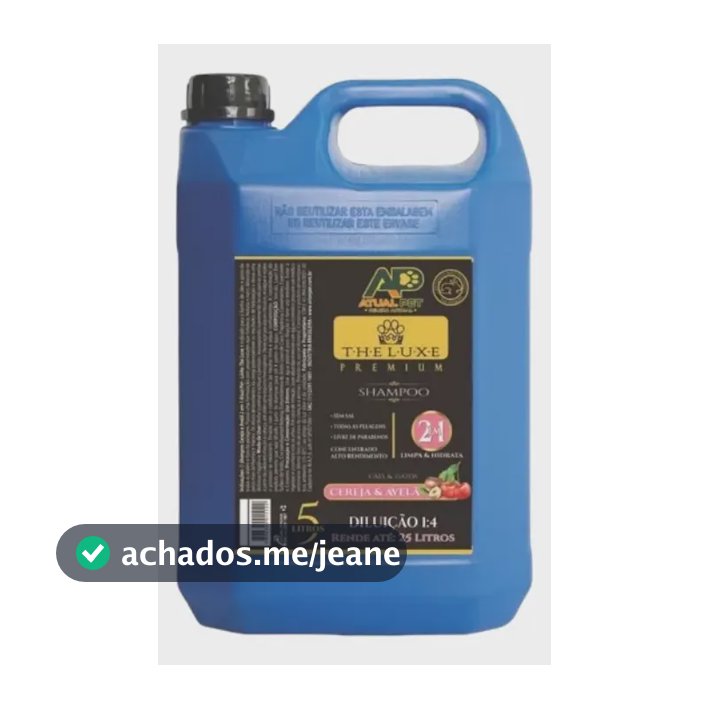 Shampoo Neutro Cereja Avelã 5L The Luxe Cães Gatos Todas Pelagens