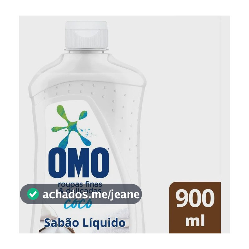 Lava-roupas Líquido Omo Roupas Finas E Delicadas Coco 900ml