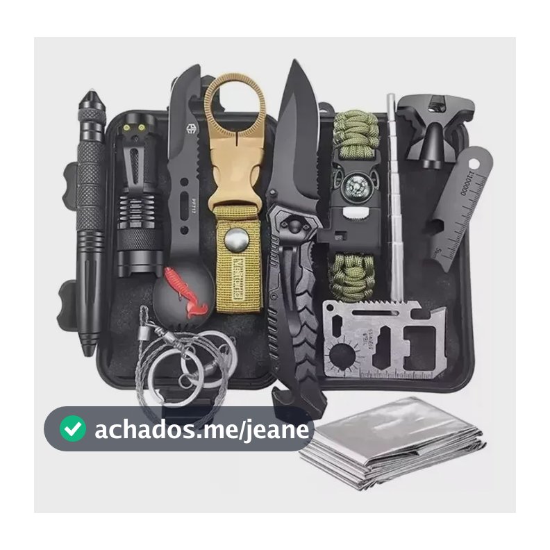 Kit De Acampamento Aventura De Sobrevivência De Emergência