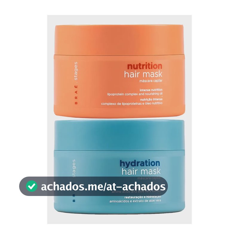 Máscaras De Tratamento Nutrição + Hidratação Stages - Braé