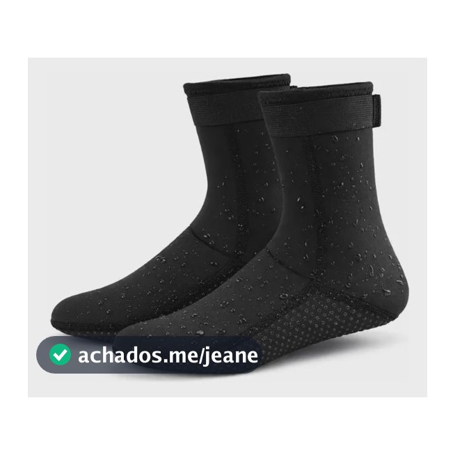 Meias De Mergulho Antiderrapante Neoprene Para Adultos 3mm 2xl 41-42(br) Preta