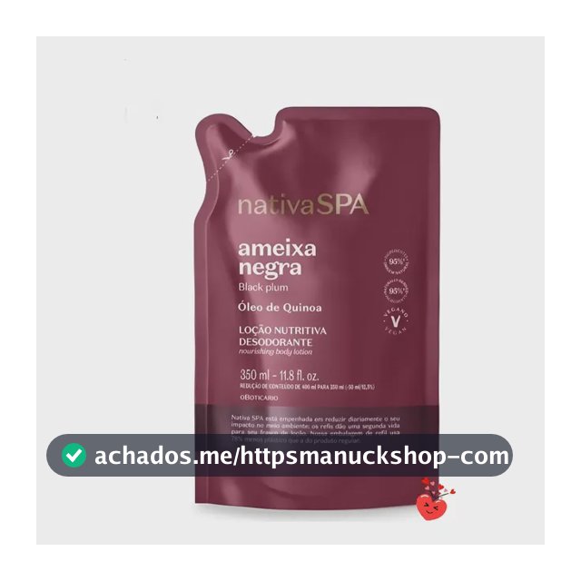 Refil Nativa Spa Ameixa Negra 350ml O Boticario Ameixa Negra